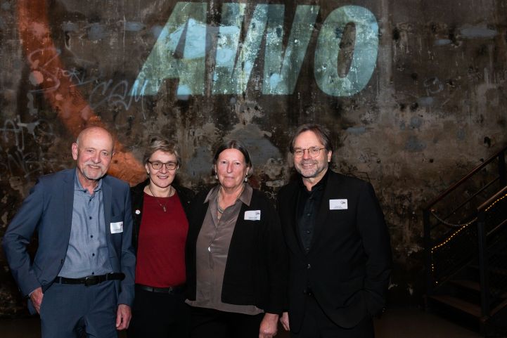 AWO Neujahrsempfang 2023: Vorsitzender des Paritätischen Gesamtverbandes Prof. Dr. Rolf Rosenbrock, AWO Vorständin Claudia Mandrysch, AWO Präsidentin Kathrin Sonnenholzner, AWO Präsident Michael Groß (v.l.n.r.)