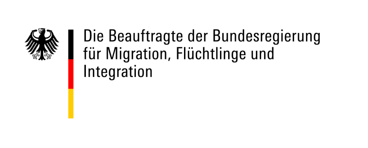 Förderlogo der Bundesintegrationsbeauftragten