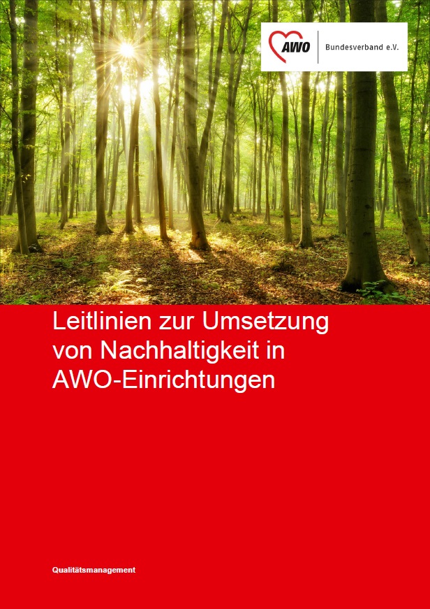 Titelbild der AWO-Leitlinien Nachhaltigkeit 