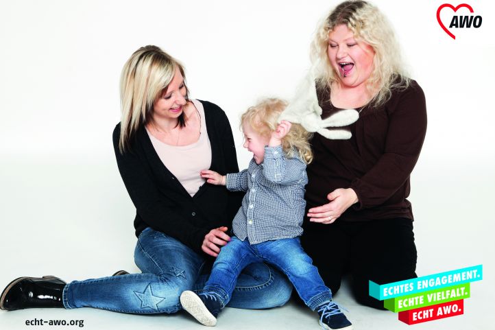 Aktionswoche Bild vom Shooting mit den Frauen aus Coburg Mandy Rose Caro Schössler und Pepe