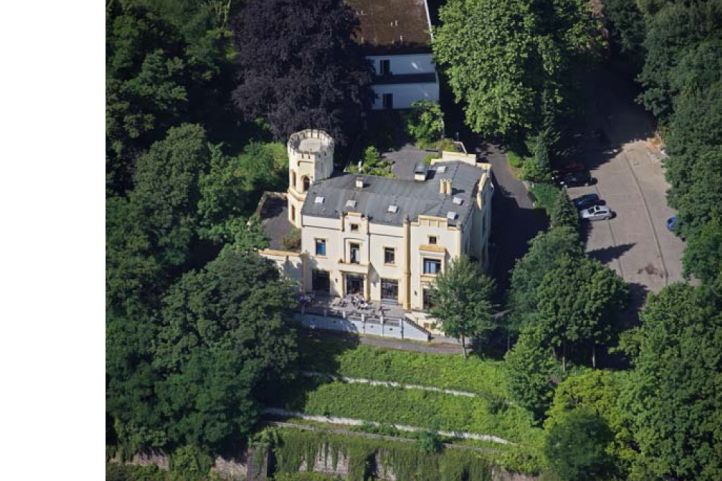 Haus Humboldtstein aus der Luft