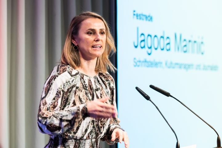 Festrednerin Jagoda Marinic beim AWO Neujahrsempfang 2020